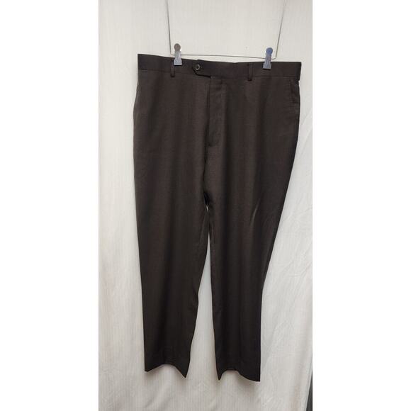 Tiglio Luxe Italian Lanificio Di Biella Men 2PC Suit Color Brown Size 46L - Picture 6 of 16